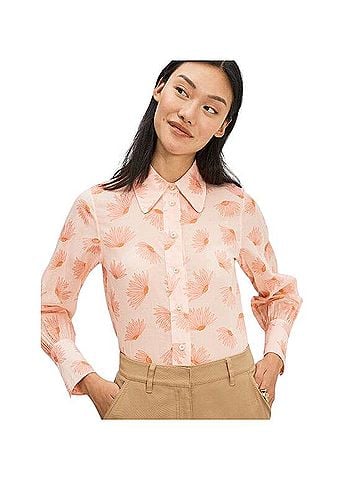 Kate Spade New York Falling Flower Voile Blouse Long Sleeve Button-Down Shirt (view 1)