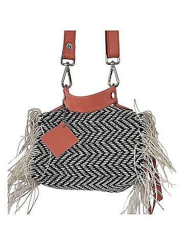 Anthropologie Daniella Lehavi Fringed Leather Mini Handle Crossbody Bag Crossbody Bag (view 1)