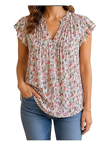 Monday Fun Sleeveless Blouse (view 1)