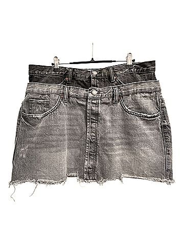 Zara Denim Skirt (view 1)