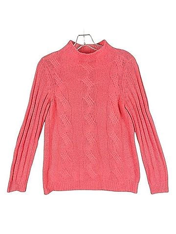 Chico's Cashmere Sweater Cable Knit Pullover Pullover Sweater (view 1)