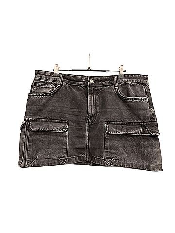 Zara Denim Skirt (view 1)
