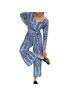 Anthropologie Breezy Chevron Wide Leg Jumpsuit Overalls - photo 1