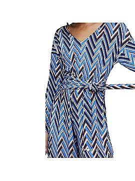 Anthropologie Breezy Chevron Wide Leg Jumpsuit Overalls (view 2)