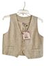 Love By Design 90% Rayon 10% Linen 100% Cotton Tan Vest Size M - photo 1