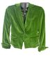 Talbots 100% Velvet Green Blazer Size 4 - photo 1
