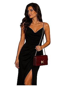 Mac Duggal Leather Shoulder Bag (view 2)