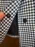 Tahari 100% Polyester Houndstooth Blue White Black Blazer Size 2 (petite) - photo 8
