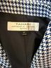 Tahari 100% Polyester Houndstooth Blue White Black Blazer Size 2 (petite) - photo 3