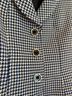 Tahari 100% Polyester Houndstooth Blue White Black Blazer Size 2 (petite) - photo 5