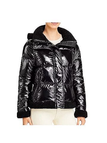 Calvin Klein Highshine Hooded Puffer Jacket Jacket (view 1)
