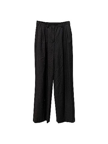 Theory Theory Wide-Leg Trousers in Dark Grey Wool (view 1)