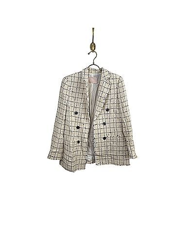 Rebecca Taylor Cream &amp; Black Tweed Windowpane Blazer (view 1)