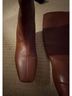 Bianca Di 100% Leather Tan Boots Size 8 - photo 5