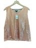 Versona Solid Pink Sleeveless Blouse Size M - photo 1