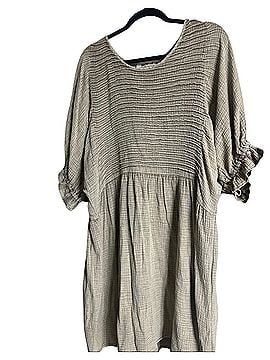 Three Bird Nest Quinn Puff Sleeve Mini Casual Dress (view 2)