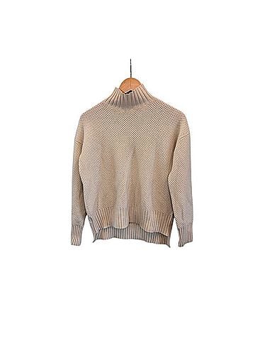 Everlane Recycled Waffle Knit Mock Neck Sweater Cashmere Pullover Sweater (view 1)