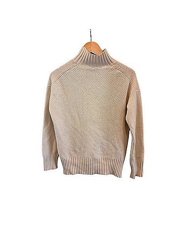 Everlane Recycled Waffle Knit Mock Neck Sweater Cashmere Pullover Sweater (view 2)