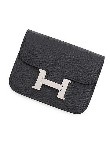 Hermès Hermes Constance Wallet, Black Epsom Leather, K Stamp, HERMES WALLET (view 1)