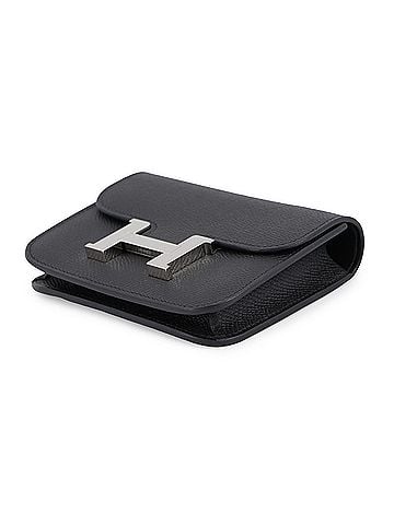 Hermès Hermes Constance Wallet, Black Epsom Leather, K Stamp, HERMES WALLET (view 2)