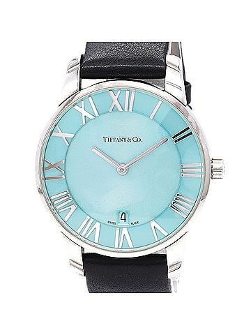 Tiffany & Co. Tiffany &amp; Co. Atlas Dome Date 63452742 Blue Dial Men's Watch (view 1)