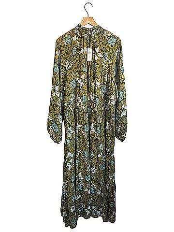 Anthropologie The Somerset Long-Sleeve Mock-Neck Chiffon Maxi Dress Casual Dress (view 2)