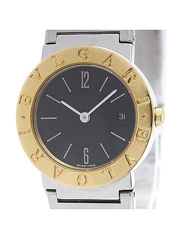 Bvlgari BVLGARI BVLGARI-BVLGARI 18K Gold Steel Ladies Watch BB26SGD Polished (view 1)