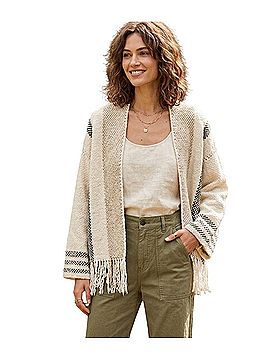 Ulla Johnson hand knit fringe alpaca Cardigan (view 1)