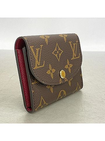 Louis Vuitton Louis Vuitton Monogram Portemonnaie Rosalie Wallet/Coin Case M41939 Brown Fuchsia Women's (view 2)