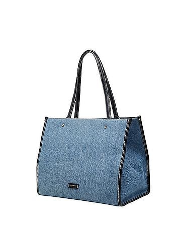 Jimmy Choo Jimmy Choo VARENNE Tote Bag Handbag Indigo Blue Denim Leather Women's JIMMY CHOO (view 2)