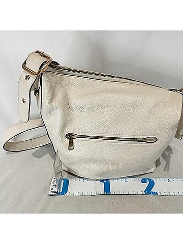 Coach COACH Val Duffle Shoulder Bag C2818 Chalk Refined Pebble Leather Women's (view 2)