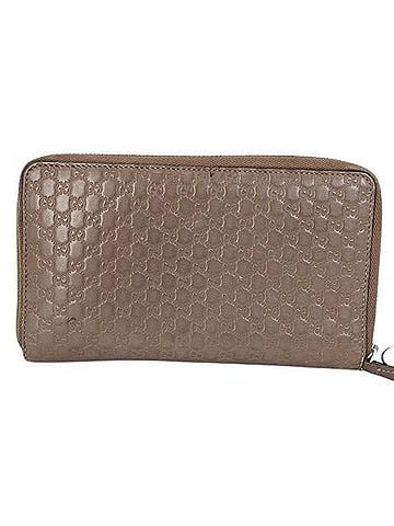 Gucci GUCCI Microguccissima Travel Document Case 391465 Brown Leather Round Organizer Wallet for Men and Women (view 1)