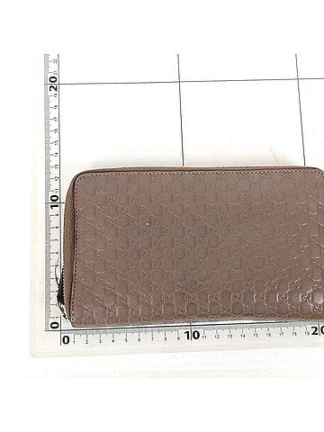 Gucci GUCCI Microguccissima Travel Document Case 391465 Brown Leather Round Organizer Wallet for Men and Women (view 2)