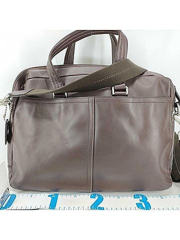 Coach COACH Legacy Zip Commuter F70670 Dark Brown Leather Men's Handbag (view 2)