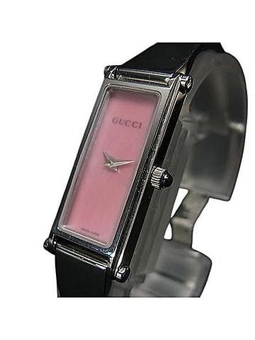 Gucci GUCCI Bangle Watch 1500L Silver Pink Mother-of-Pearl Dial Stainless Steel Women's 2-Hand Quartz (view 1)