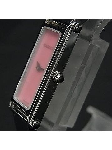 Gucci GUCCI Bangle Watch 1500L Silver Pink Mother-of-Pearl Dial Stainless Steel Women's 2-Hand Quartz (view 2)