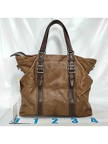 Coach COACH Harrison Handbag 70389 Brown Leather Men's and Women's (view 2)