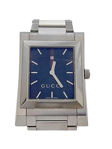 Gucci GUCCI watch 111M Blue Silver Stainless Steel Men's (view 1)