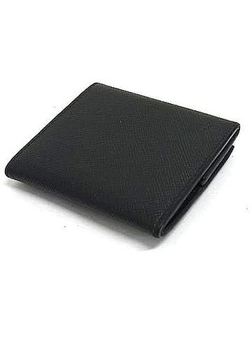 Prada PRADA Coin Case 2MM935 Black Saffiano Leather Men's and Women's (view 2)