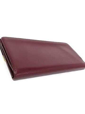 Cartier Cartier Long Wallet, Must Line, L3000002, Bordeaux, Calf Leather, Women's Tri-fold (view 2)