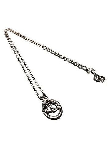 Christian Dior Christian Dior Oval Silver Metal Necklace for Women (view 1)