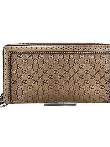 Gucci GUCCI Microguccissima Long Wallet 295371 Brown Leather Men's and Women's Round Horsebit (view 1)