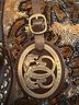 Sharif 100% Leather Floral Brown Gold Tote One size - photo 11