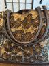 Sharif 100% Leather Floral Brown Gold Tote One size - photo 8