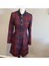 Maje 75% Polyester 25% Viscose 87% Viscose 13% Polyester 50% Viscose 50% Cotton 100% Cotton Plaid Red Blue Cocktail Dress Size 3 - photo 3
