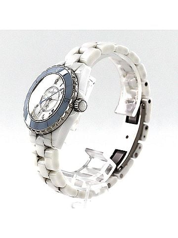 Chanel Chanel J12 Soft Blue 33mm LIMITED H4340 Ceramic Quartz Watch (view 2)