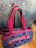 Coach Solid Blue Pink Leather Tote One size - photo 14