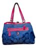 Coach Solid Blue Pink Leather Tote One size - photo 1