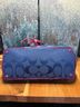 Coach Solid Blue Pink Leather Tote One size - photo 8