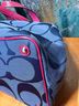 Coach Solid Blue Pink Leather Tote One size - photo 9